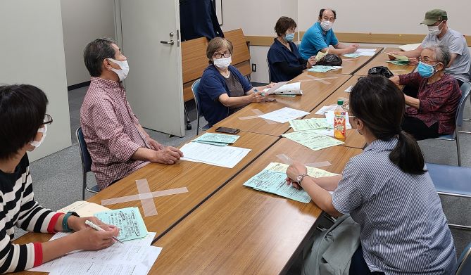 インボイス制度中止の声広げようと、北砂支部で学習会開催！