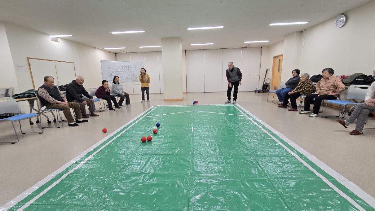 「ボッチャ」を続けてみんな元気に！